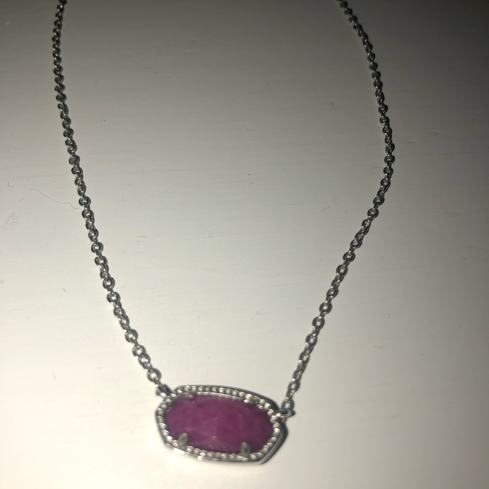 Kendra Scott Elisa Pendant In Purple! View 2